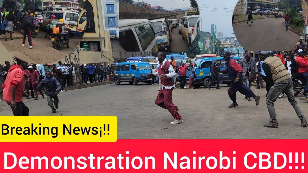 Nairobi CBD Dèmonstration