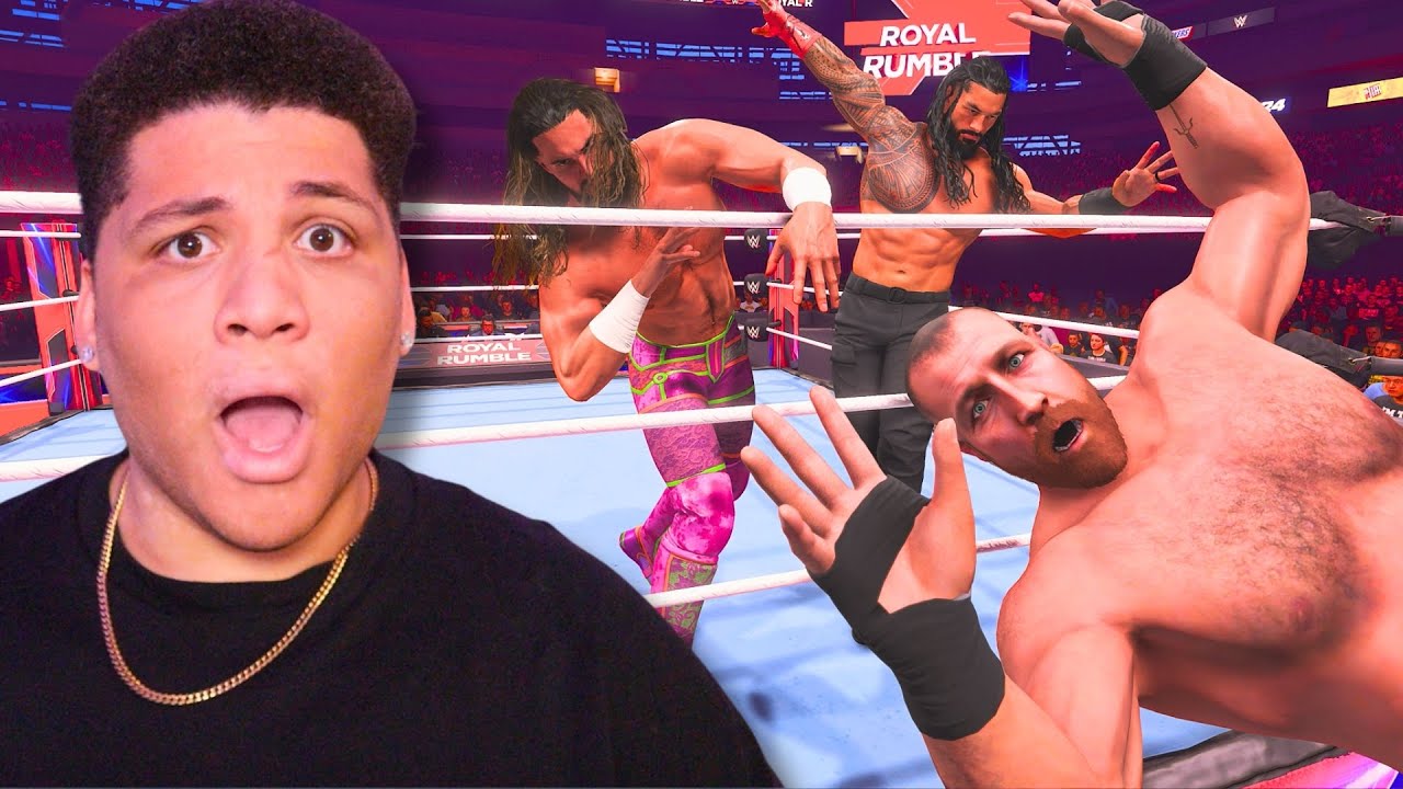 I Played a WWE vs AEW Royal Rumble!