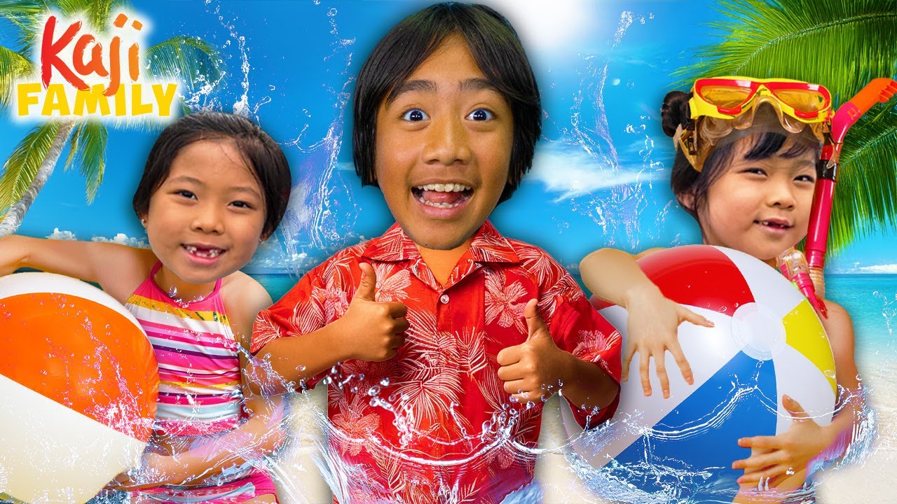 Ryan's Family Beach Adventure: Scavenger Hunt for Shells!