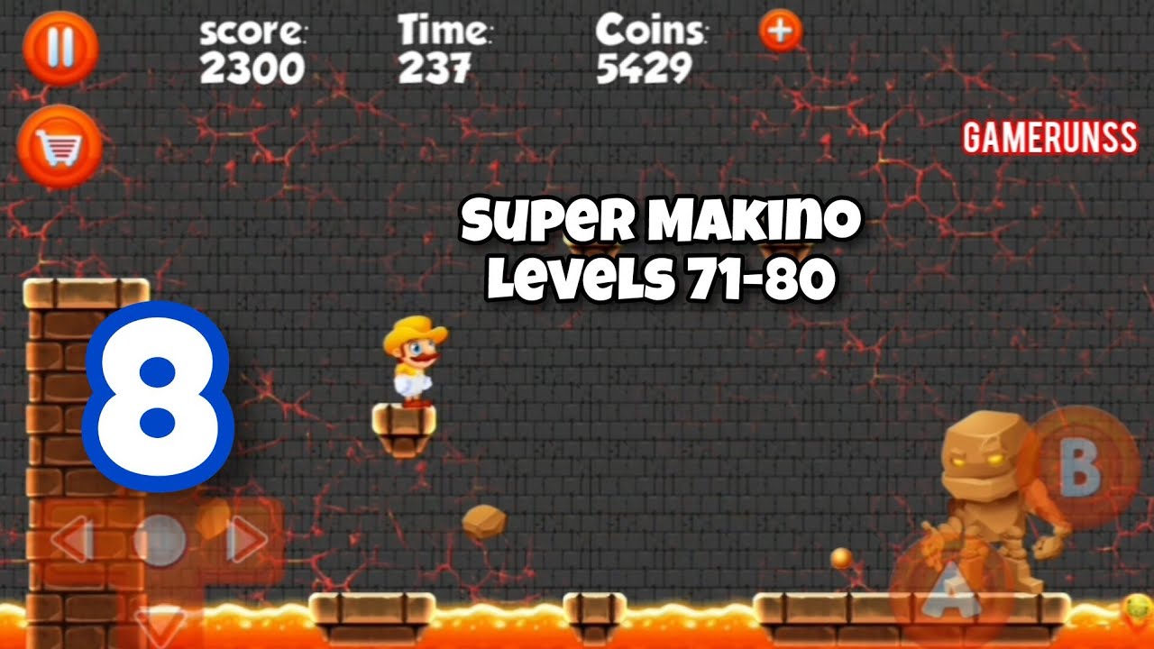 Super Makino - Gameplay Walkthrough Android Part 8 - Levels 71-80