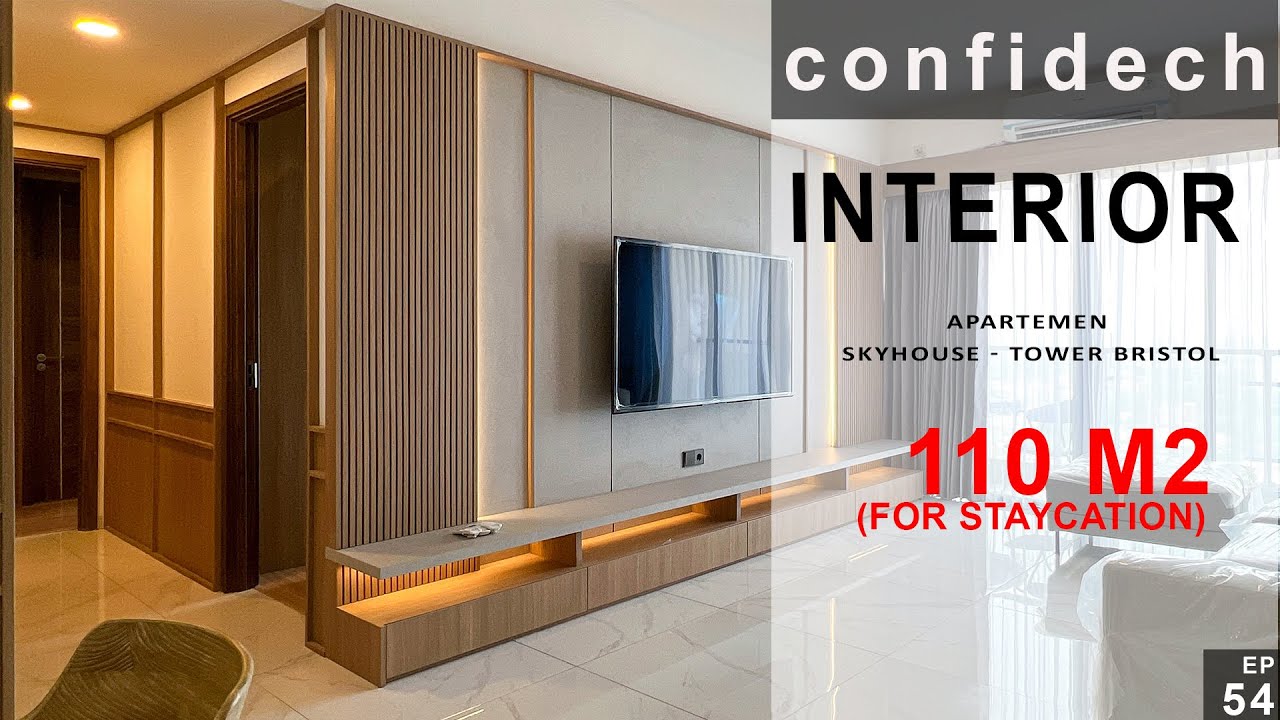 Desain Interior Modern Japandi - Apartemen Skyhouse BSD 3 Bedroom