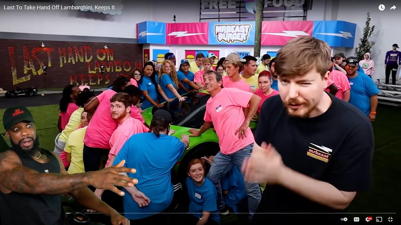 AIN'T NO WAY! TOO EASY! Mr.Beast Last To Take Hand Off Lamborghini, Keeps It