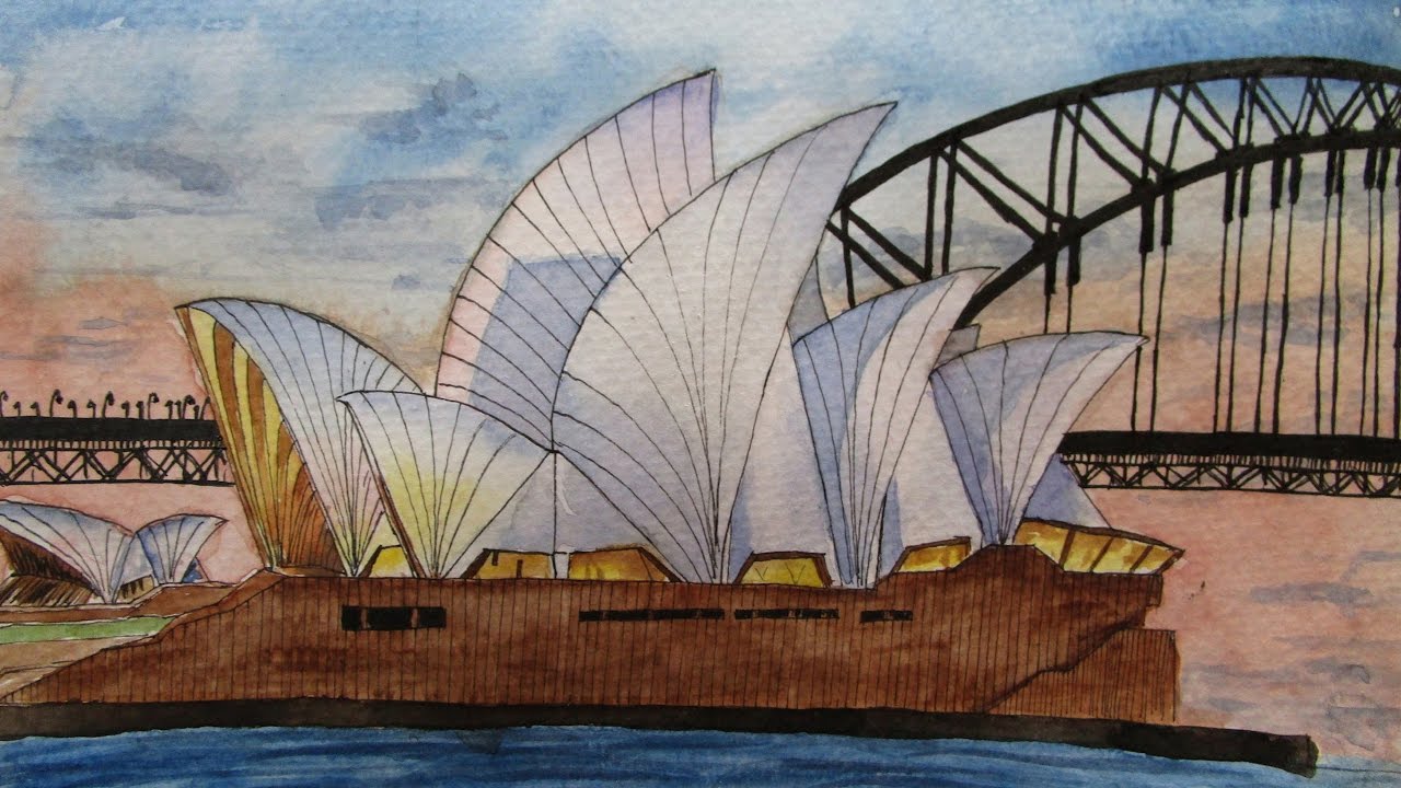 Speed Drawing Sydney Opera House | Ópera de Sídney