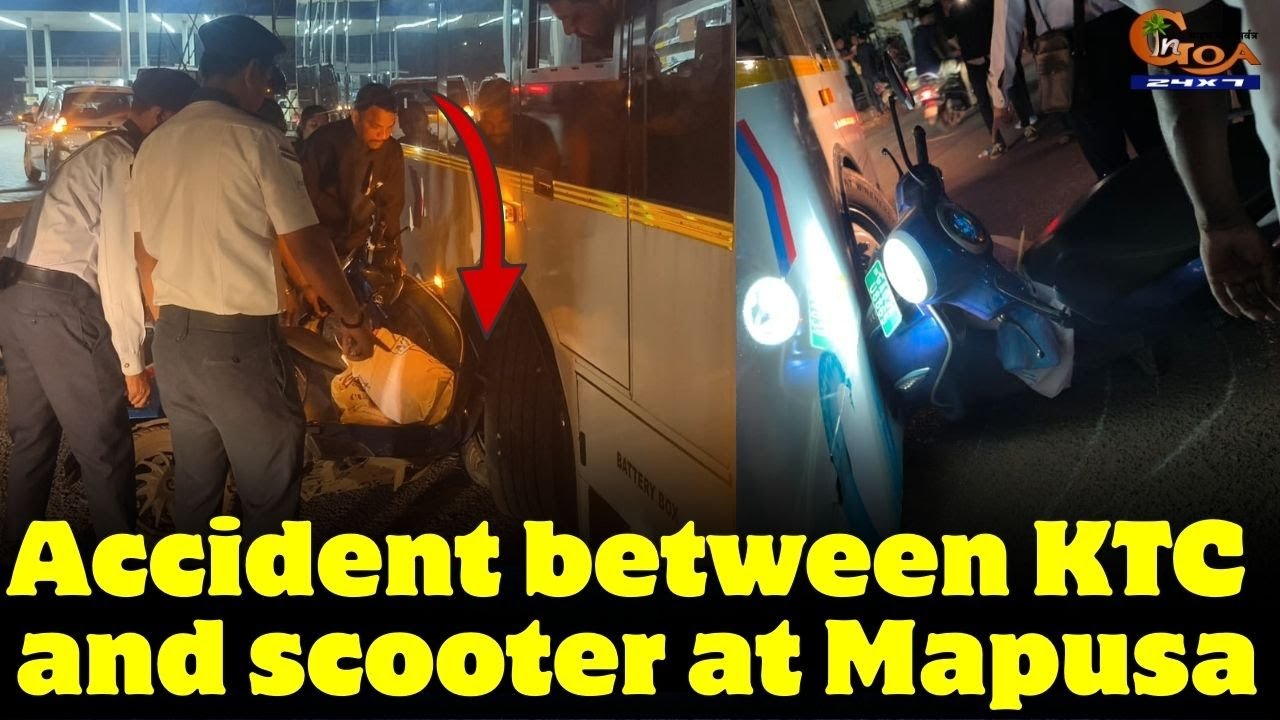 #Авария между KTC и скутером в Мапусе #Гоа #НовостиГоа #ktc #Мапуса #Скутер