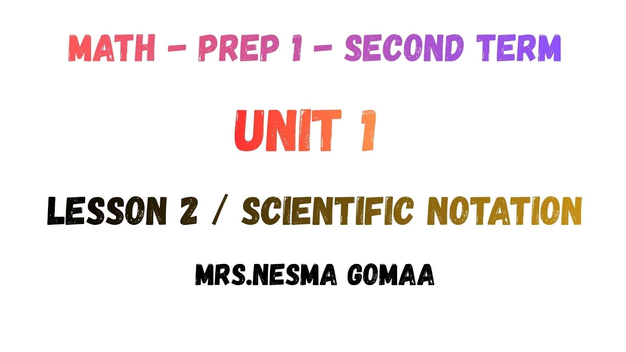 Lesson 1/Scientific notation