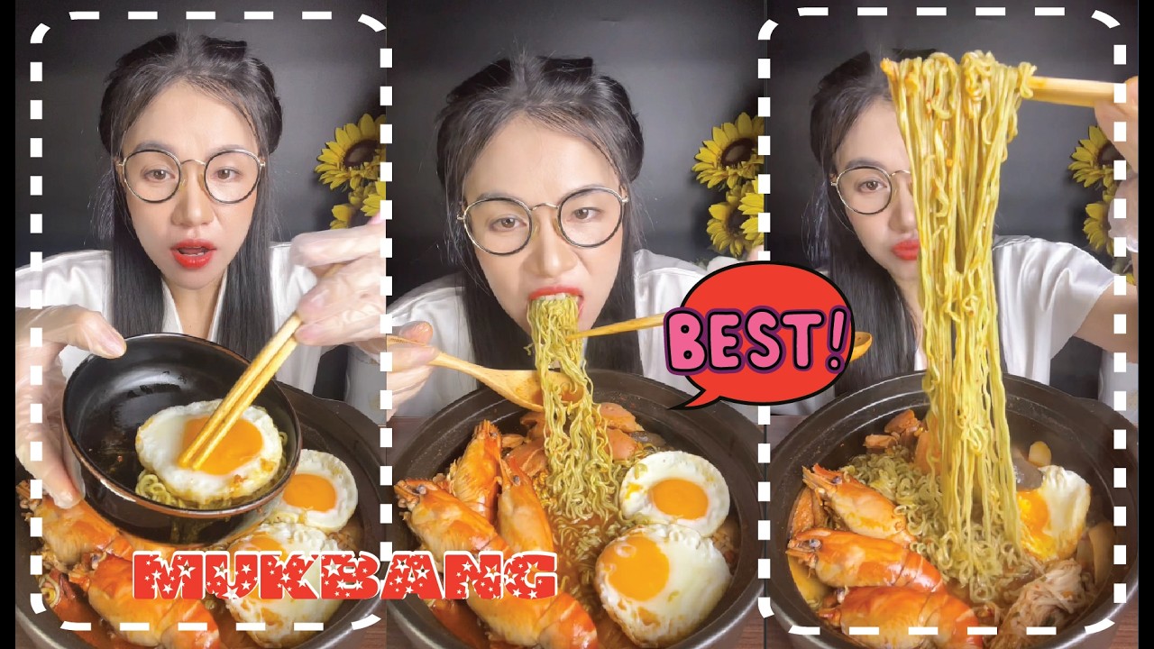 Mì cay fulltoping siêu ngon #mukbang #food #bygothichan