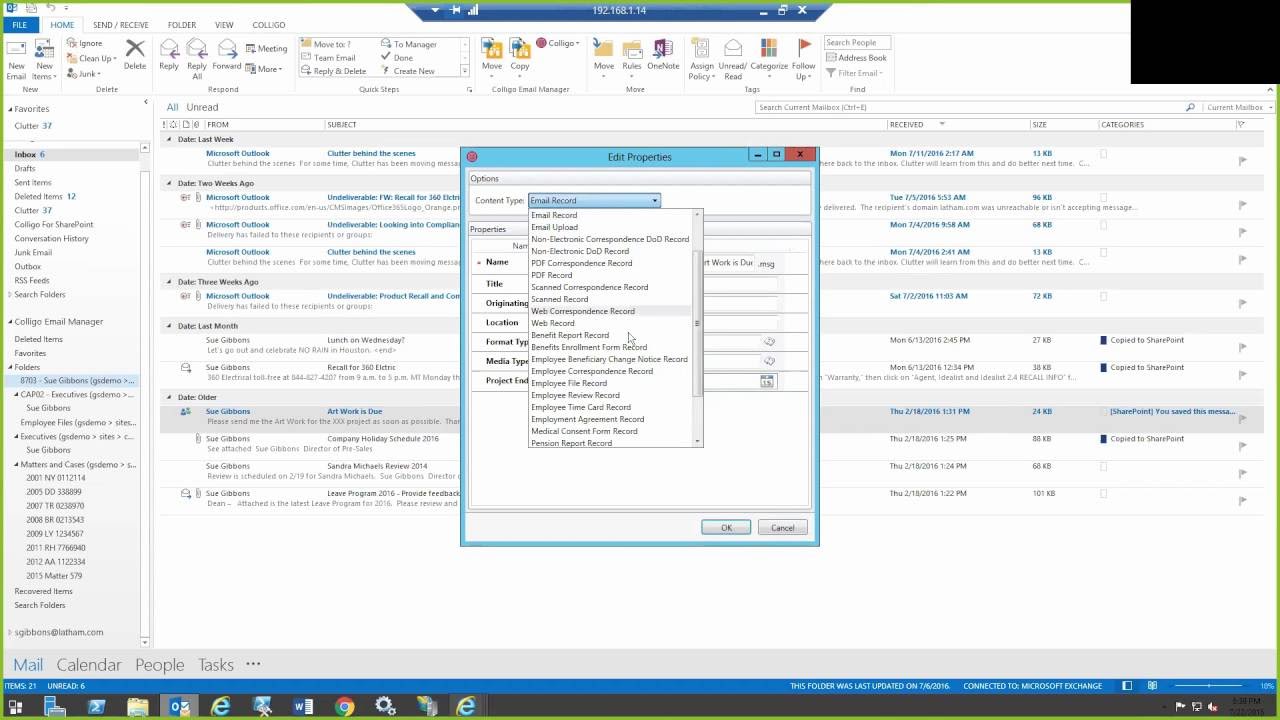 LIVE DEMO: SharePoint, Records Management and Compliance