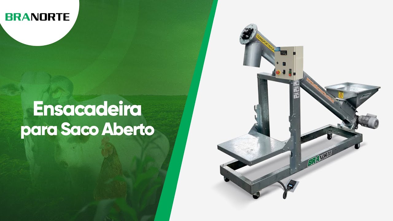 Ensacadeira Semiautom&aacute;tica para Saco Aberto com Painel e Balan&ccedil;a | Saco Costurado