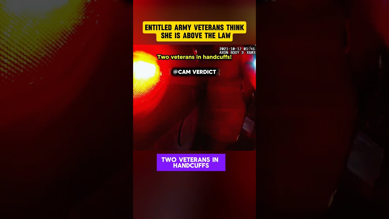 Entitled Army Veteran Thinks She is Above the Law 