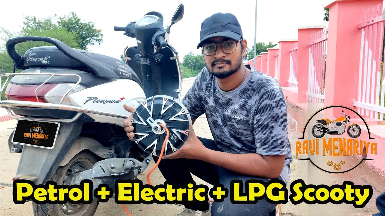 HERO PLEASURE+ELECTRIC HYBRID KIT UNBOXING|| ELECTRIC SCOOTY|| RAVI MENARIYA