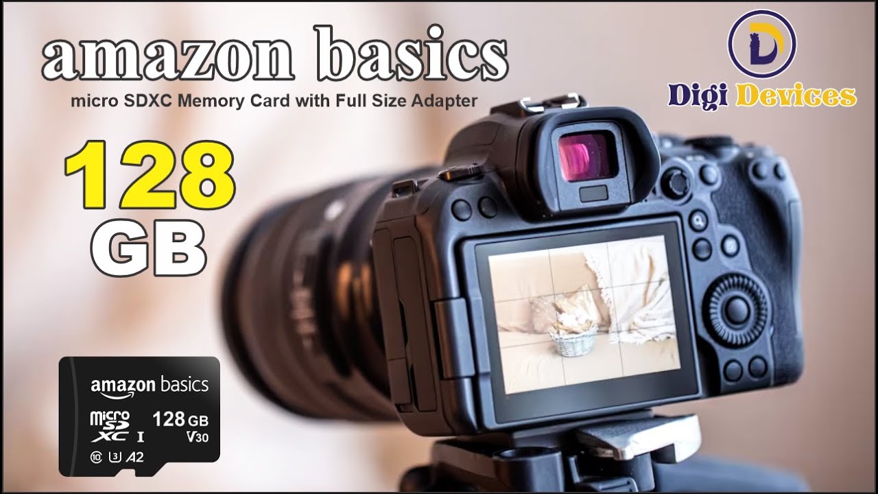 Amazon Basics 128GB Micro SDXC Card U3, A2, Full Adapter