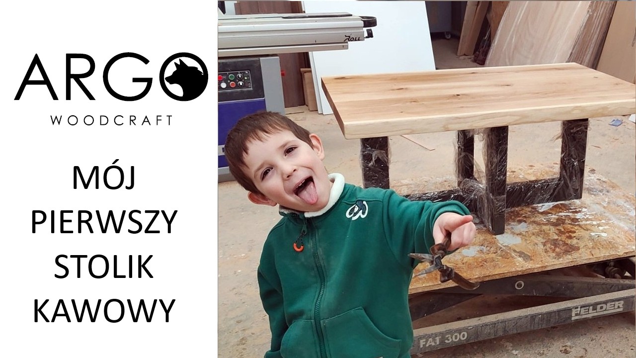 342 - 4-latek robi dębowy stolik kawowy?! Ojciec i syn w akcji