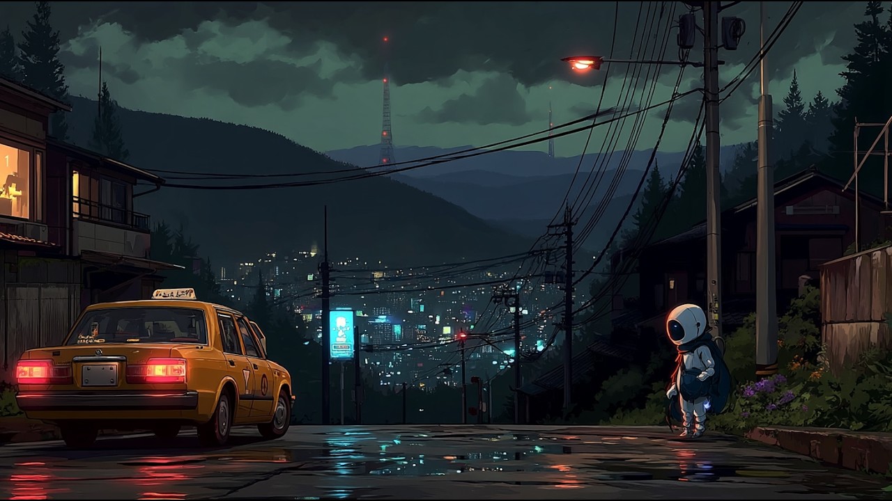 Late Night Lofi | Peaceful city beats to study + relax