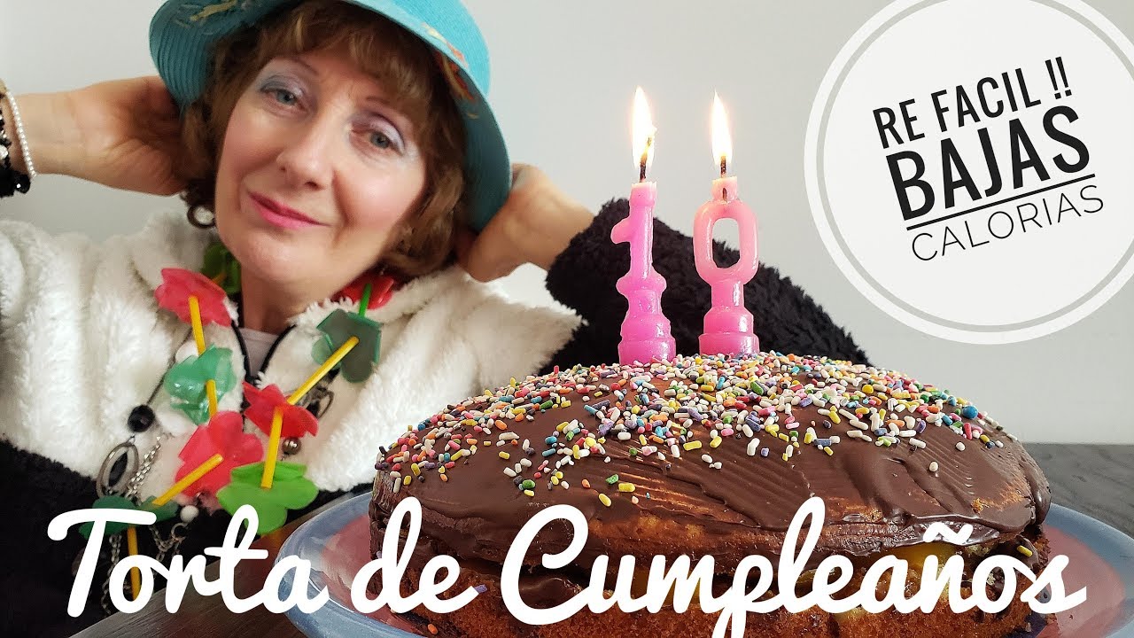 TORTA DE CUMPLEAÑOS FÁCIL, RÁPIDA, RICA, SIN MANTECA (MAS SANITA)