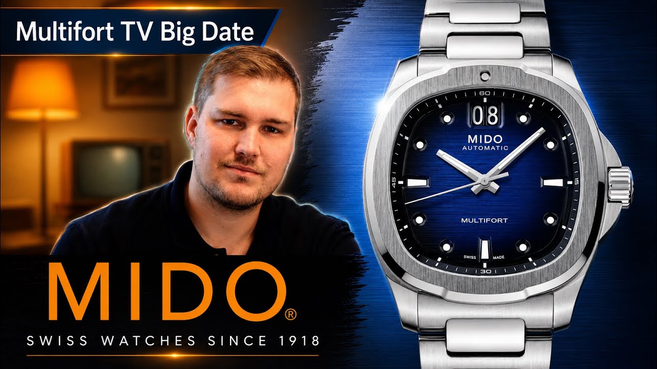 Mido Multifort TV Big Date – Un design TV et une grande date parfaitement réussis !
