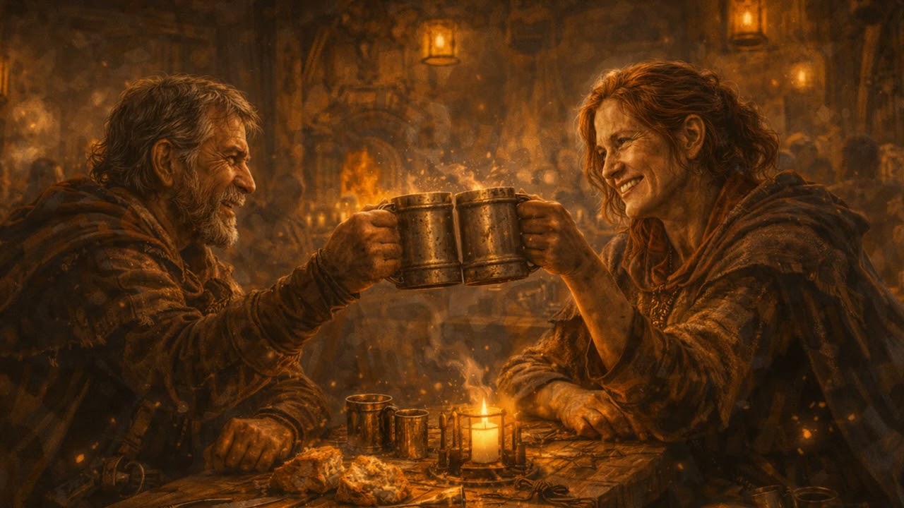 Fantasy Medieval Folk - Flute and Firelight