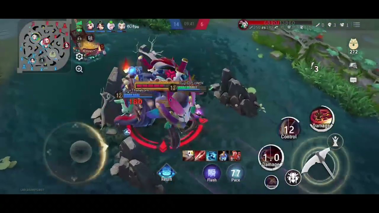 Прохождение игры Onmyoji Arena Kuro Mujou (один из двух братьев, хранителей ада) — самый сложный ...