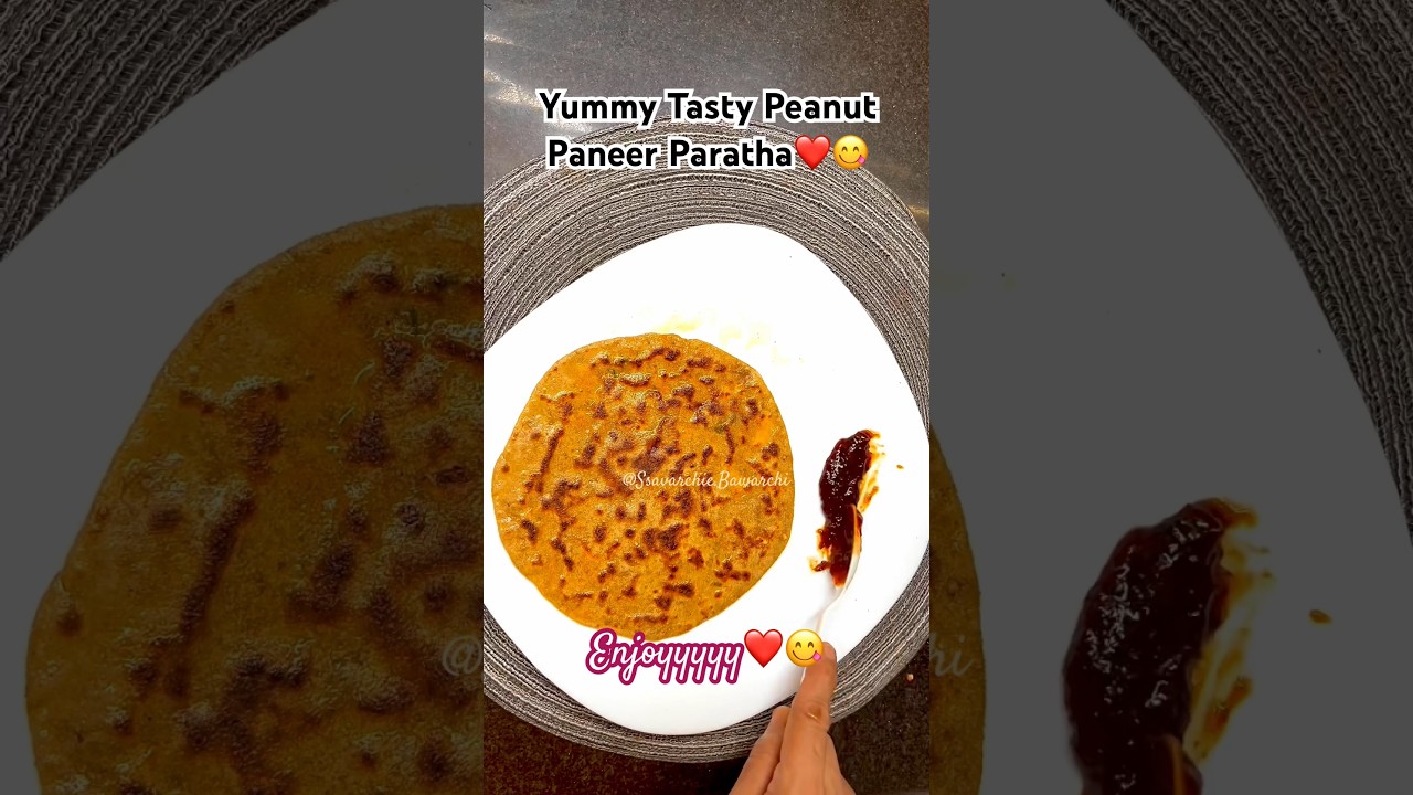 Paneer Tasty Peanut Paratha ❤️😋 | Mouthwatering Paneer Stuffed Paratha Recipe