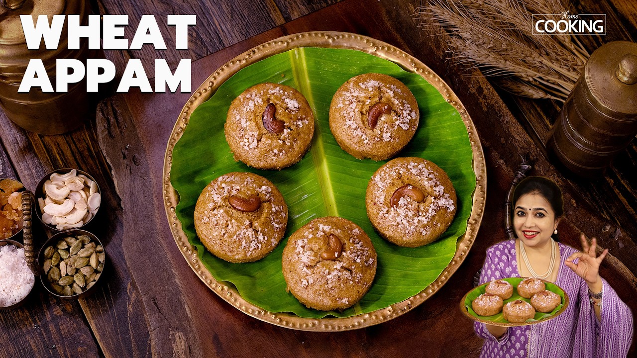 Wheat Appam Recipe | Healthy Kids Snack | Easy Breakfast / Guilt Free Snack Ideas