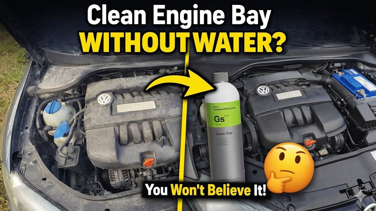 Cleaning a Car Engine With NO Water (Only 1 Product!)