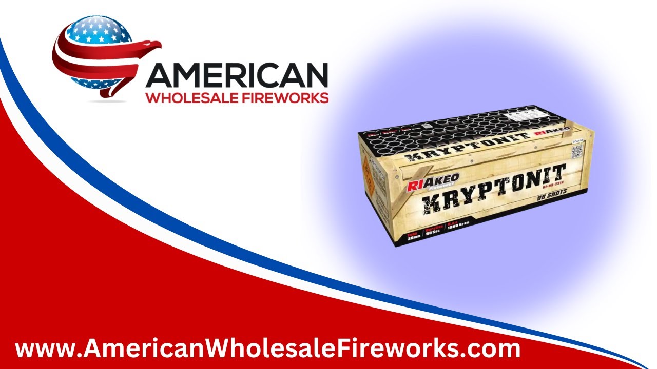 Compound Cake - 98s Kryptonit Case of 2 ... Available at American Wholesale Fireworks!