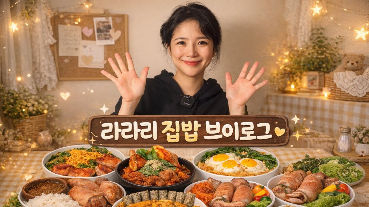 일주일동안 먹은 집밥만 32개! 라라리 일주일 푸드 페스티벌 한식, 중식, 일식, 분식, 양식 다 찢어버림요! 주말장보기 Fujia, Hannam, Kim’s 마트.