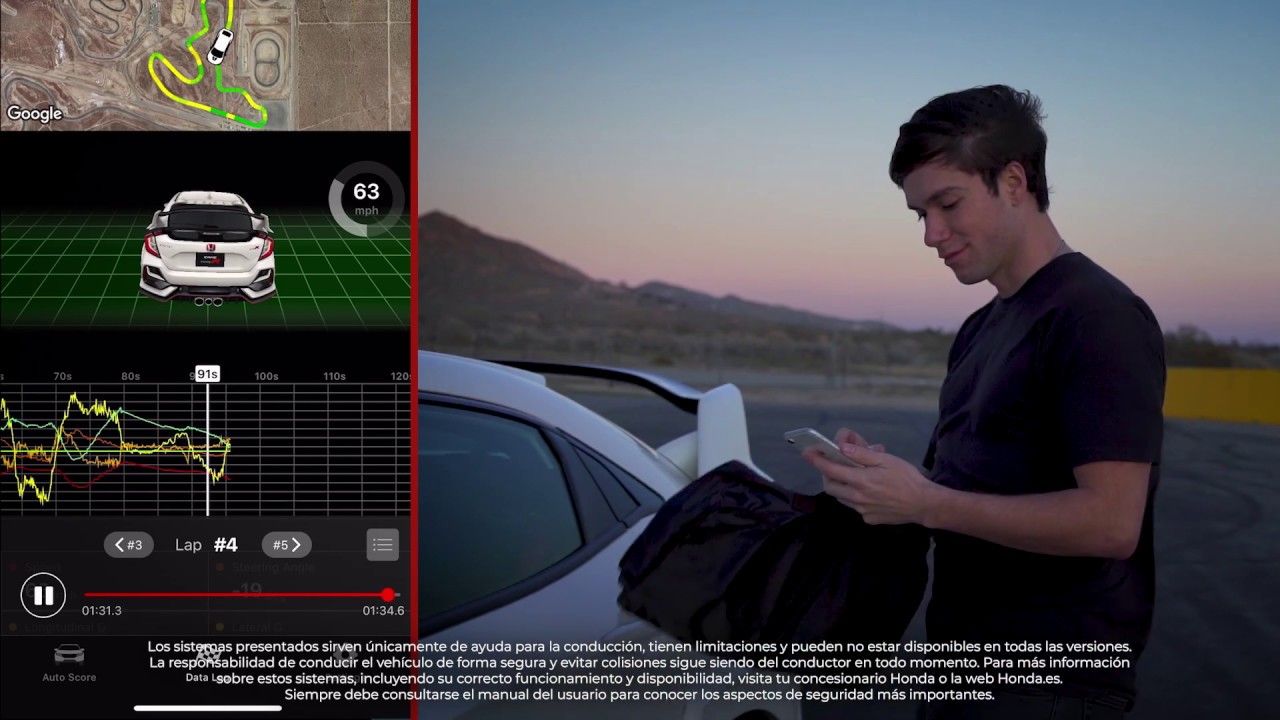 Honda LogR. La app m&oacute;vil de tu Type R
