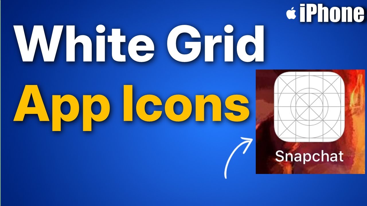 App icons showing as white grid in iPhone : Fix