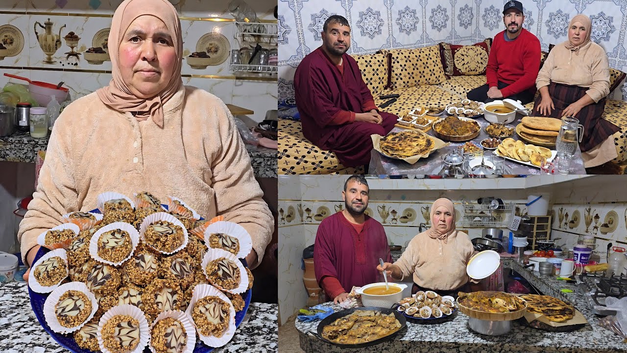 مي مليكة جاتكم بأروع حلوة بالثمر🍩 بلا فران خطيرة🤤وحوتة معمرة بالكبدة😱 مذاقها خيالي👌🏻