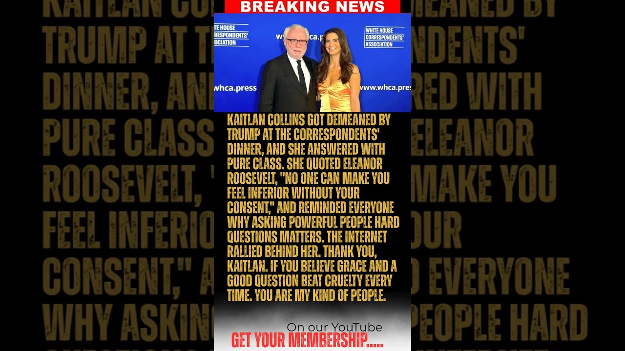 BREAKING: Kaitlan Collins claps back at Trump's vile dinner attack with one perfect quote