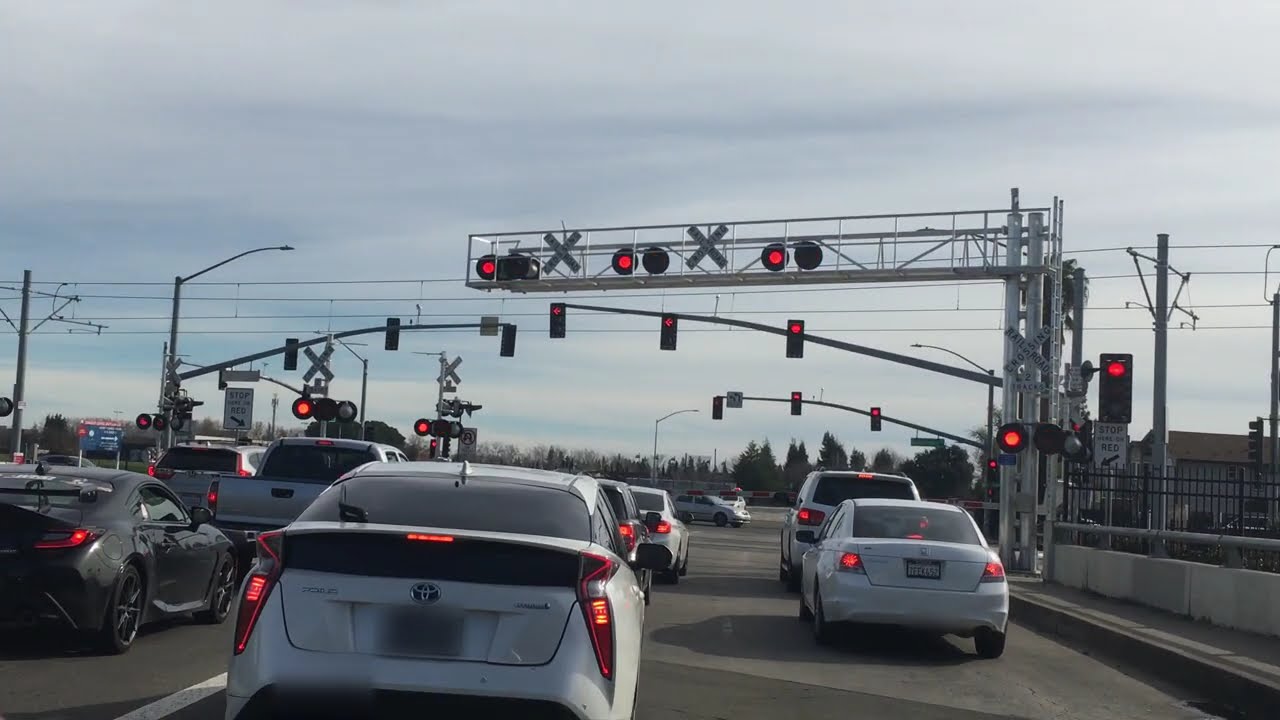 SACRT 223 Blue Line West, Center Parkway Railroad Crossing Sacramento, CA