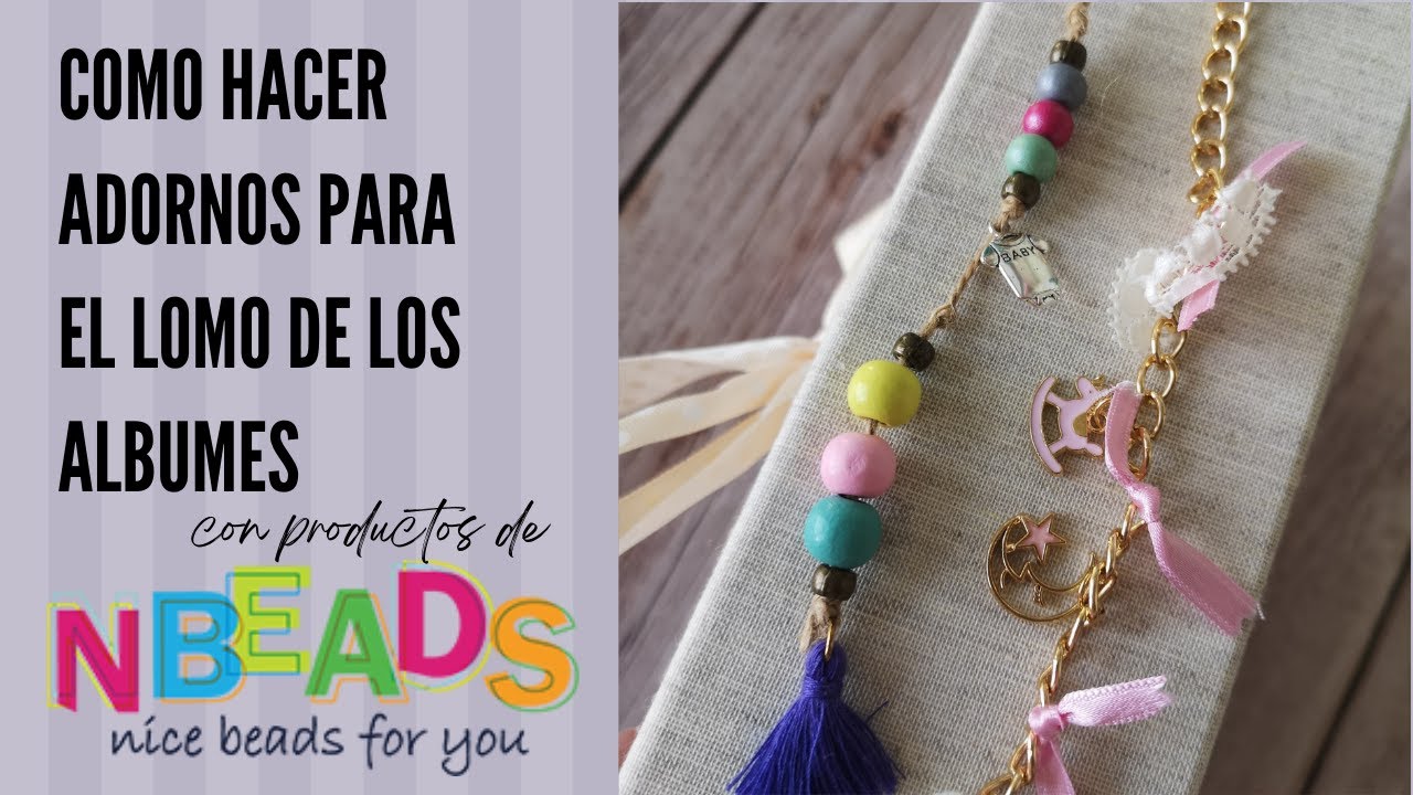 Haciendo adornos con NBEADS.com COLGANTES LOMO ALBUM scrap