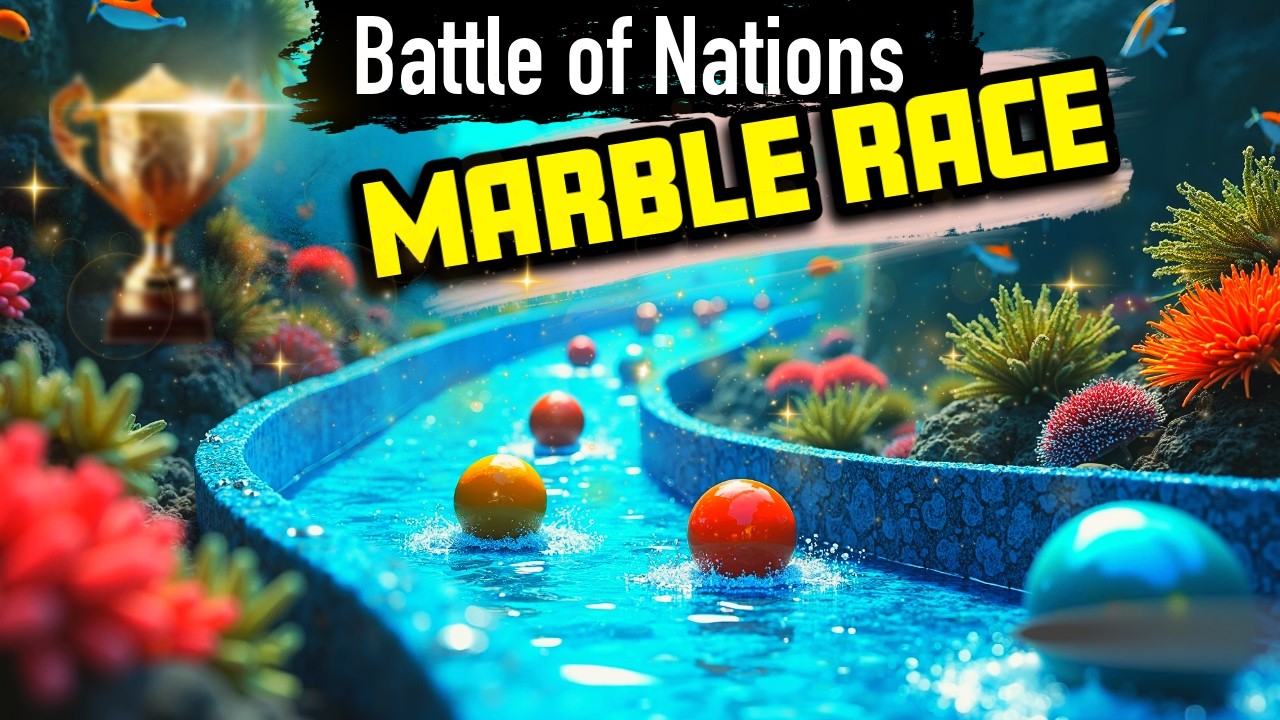 Подводный мраморный забег с лифтом - Epic Marble Race Tournament