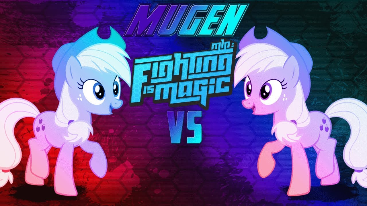 Mugen Fighting Is Magic Applejack VS Applejack (Mirror Match)