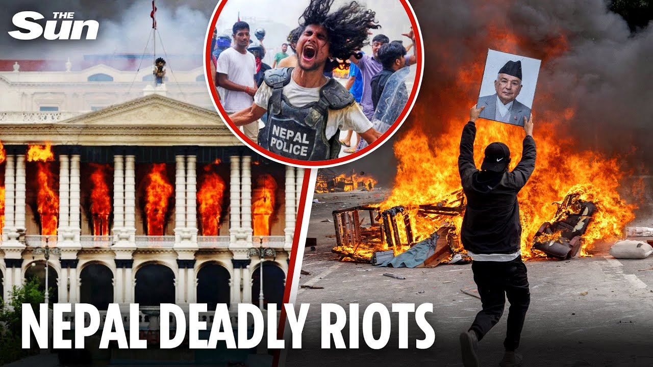 Bloody REVOLUTION erupts in Nepal as parliament burned down and ex-first lady killed