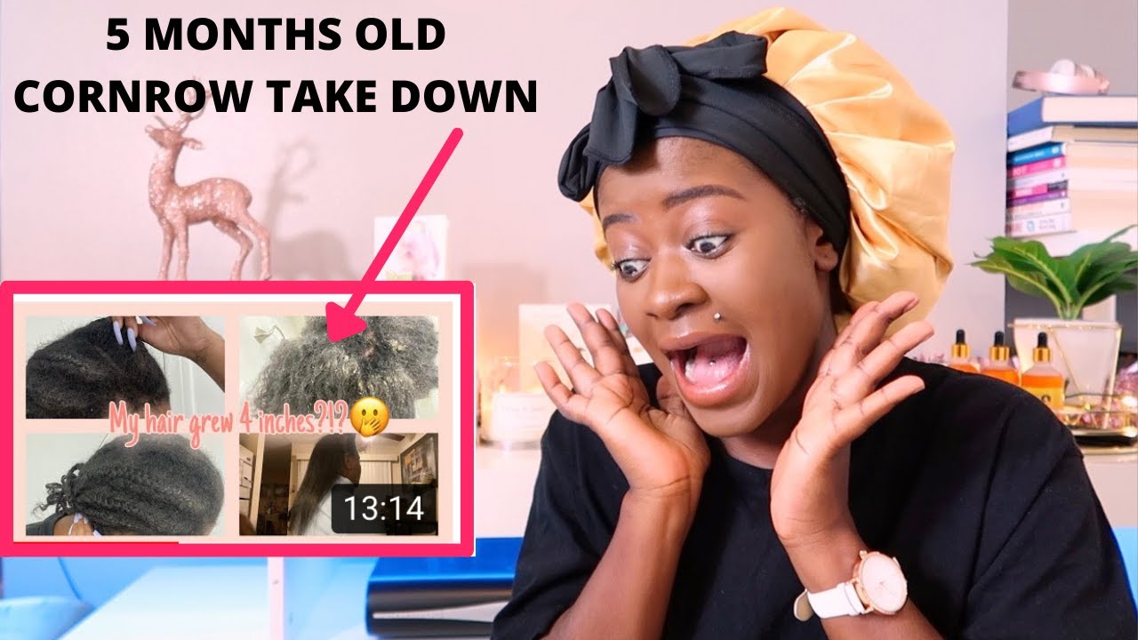 NATURAL HAIR SPECIALIST REACTS TO 5 MONTHS OLD CORNROW TAKE DOWN