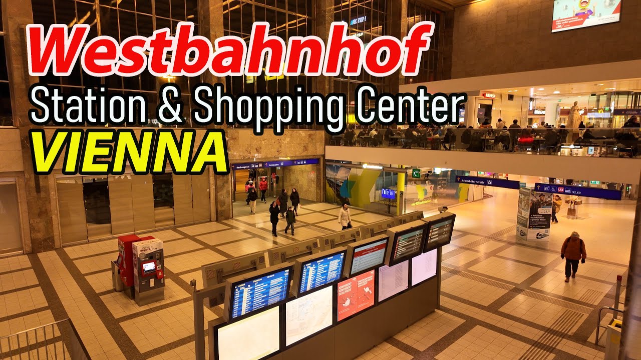 Explore Vienna Westbahnhof, The Station & Shopping Center | Vienna walk February 2025 | 4K
