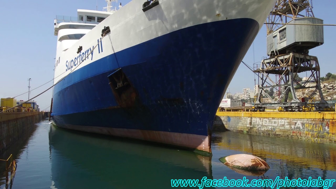 Superferry II drydocking timelapse