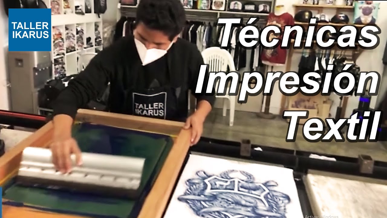 Técnicas Básicas sobre Impresion Textil con Tintas al agua