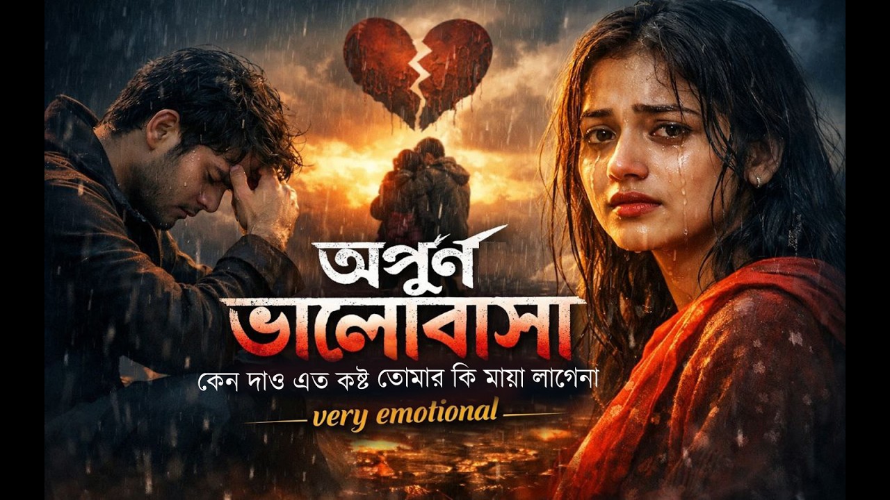 অপূর্ণ ভালোবাসা 😢 | শেষটা এত কষ্টের কেন? | Heart Touching Bangla Sad Love Story