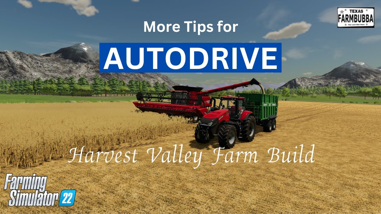 Part 2 of AUTODRIVE for our Harvest Valley Farm Build in Farming Simulator 22