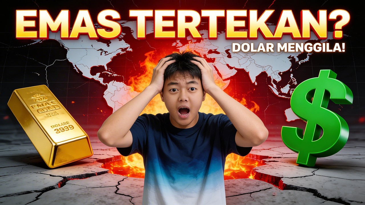 Geopolitik Memanas & Dolar Bergejolak! Harga Emas Akan Naik atau Turun? #geopolitik #emas #investasi