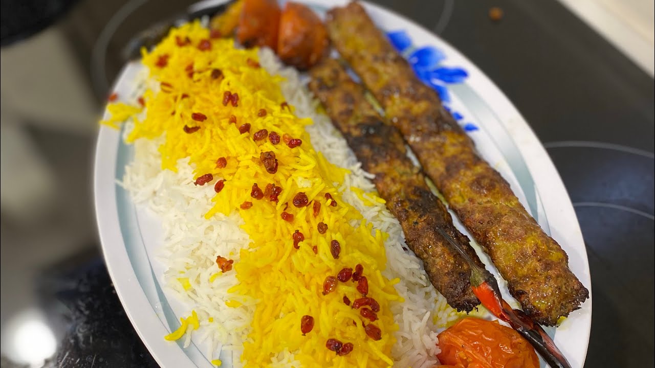 كوبيده كباب ( الكباب الإيراني ) ♥️😋، Koobideh kebab persian kabab 🥩😋