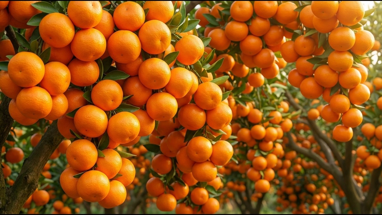 How Mini Mandarins Are Grown in China | Complete Growing & Harvest Process
