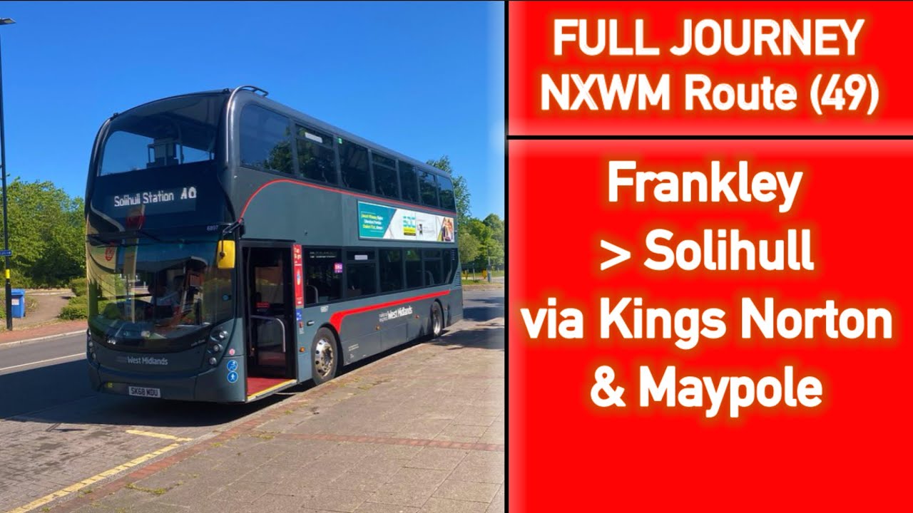 FULL JOURNEY | National Express West Midlands Route (49) Rubery - Solihull