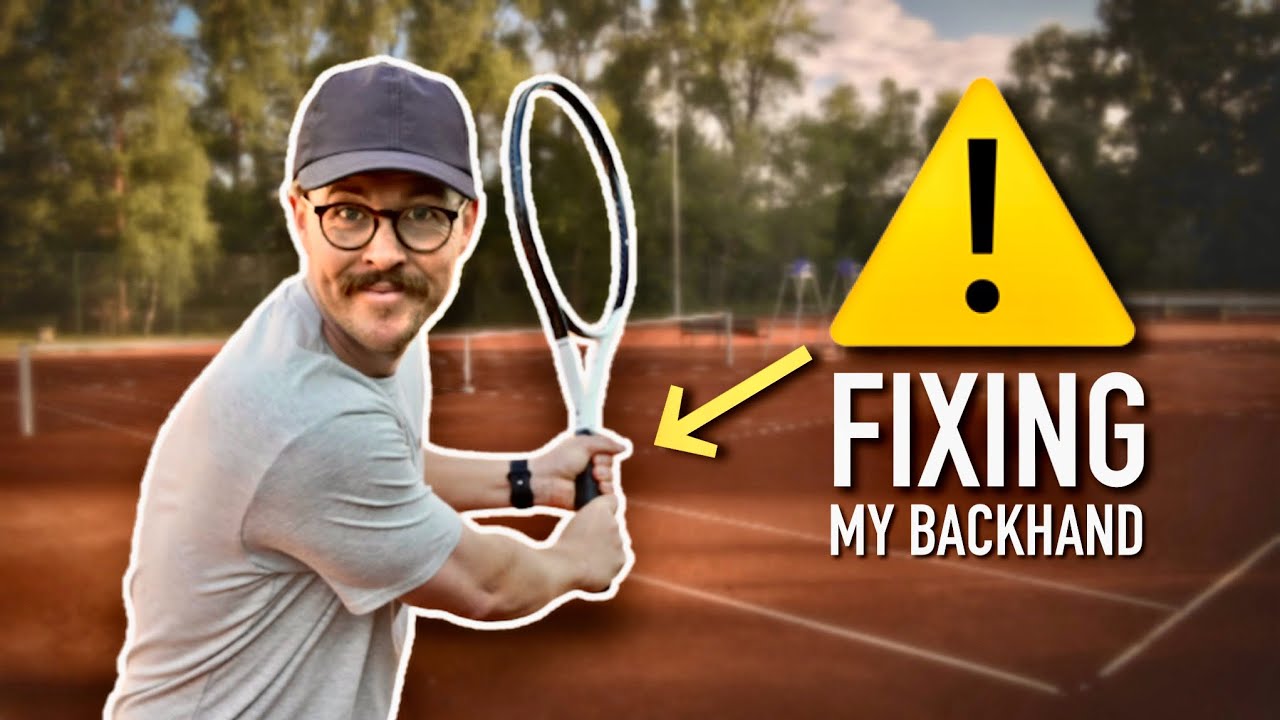 Fixing My Backhand In 4 Steps #tennis