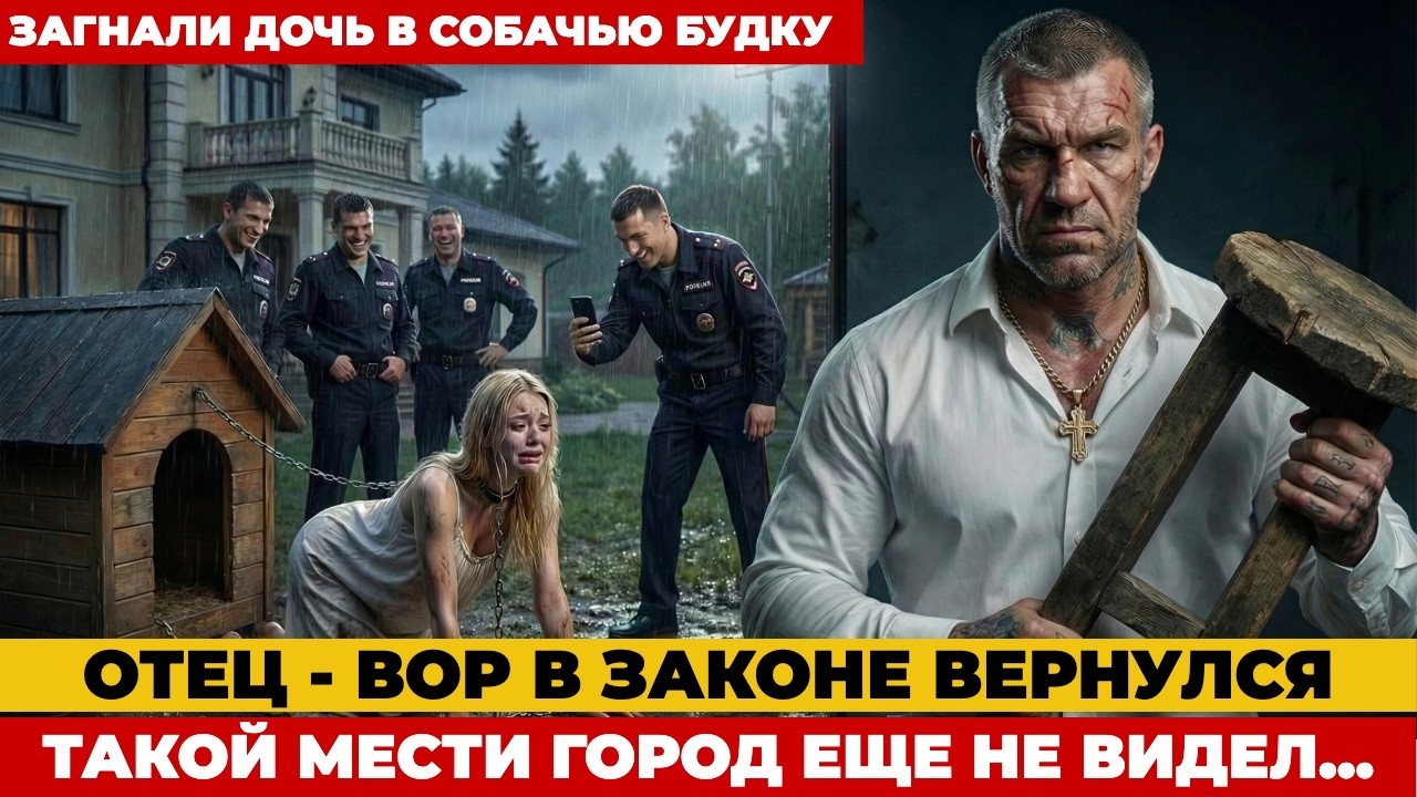 Менты и генерал посадили мою дочь на цепь. Они не знали что я вор в законе