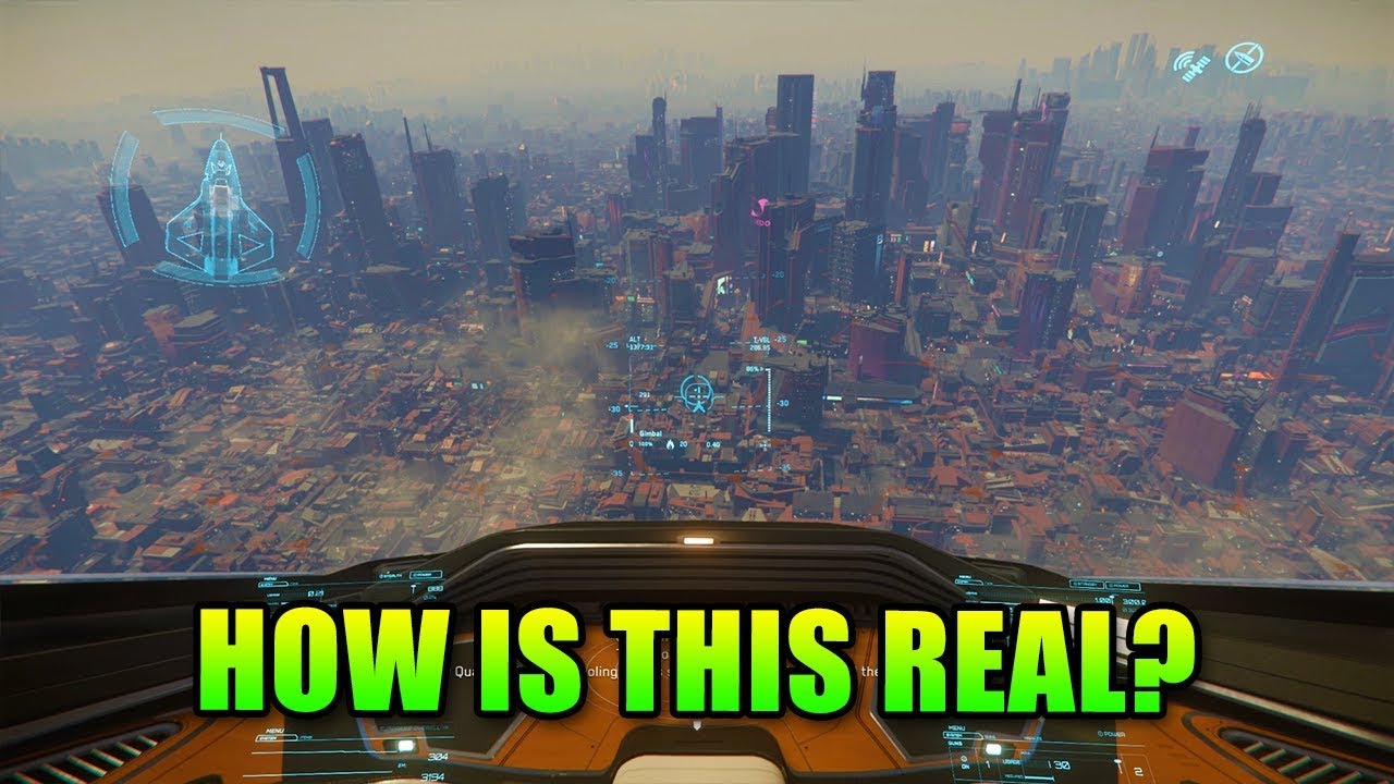 How Is This Real?! Star Citizen 3.5 Arc Corp City Planet