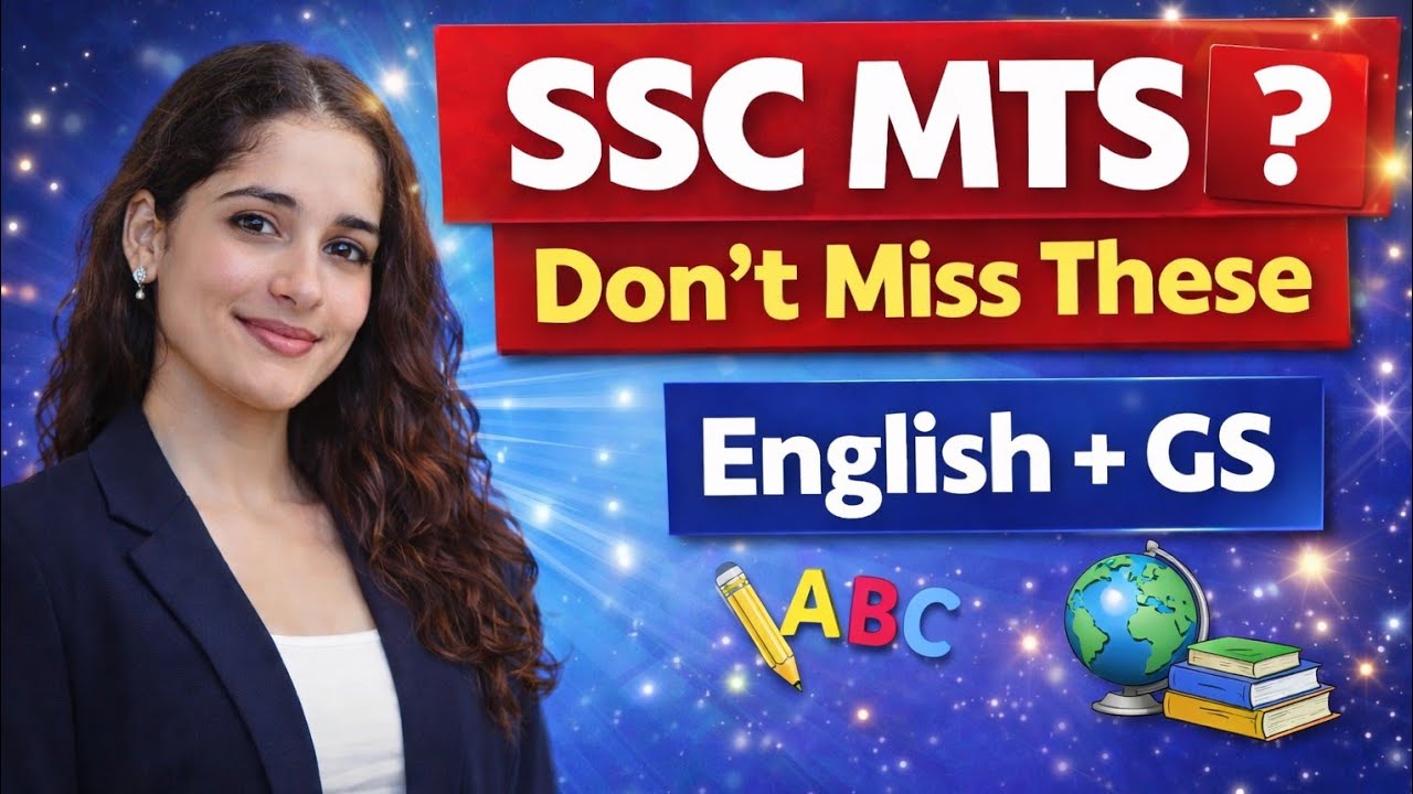 SSC MTS ❓ Don’t Miss These Important Questions | English + GS 🔥