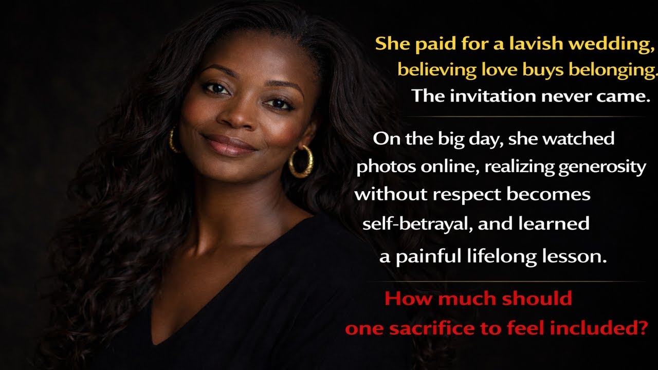 The Wedding She Wasn’t Invited To (But Still Paid For)